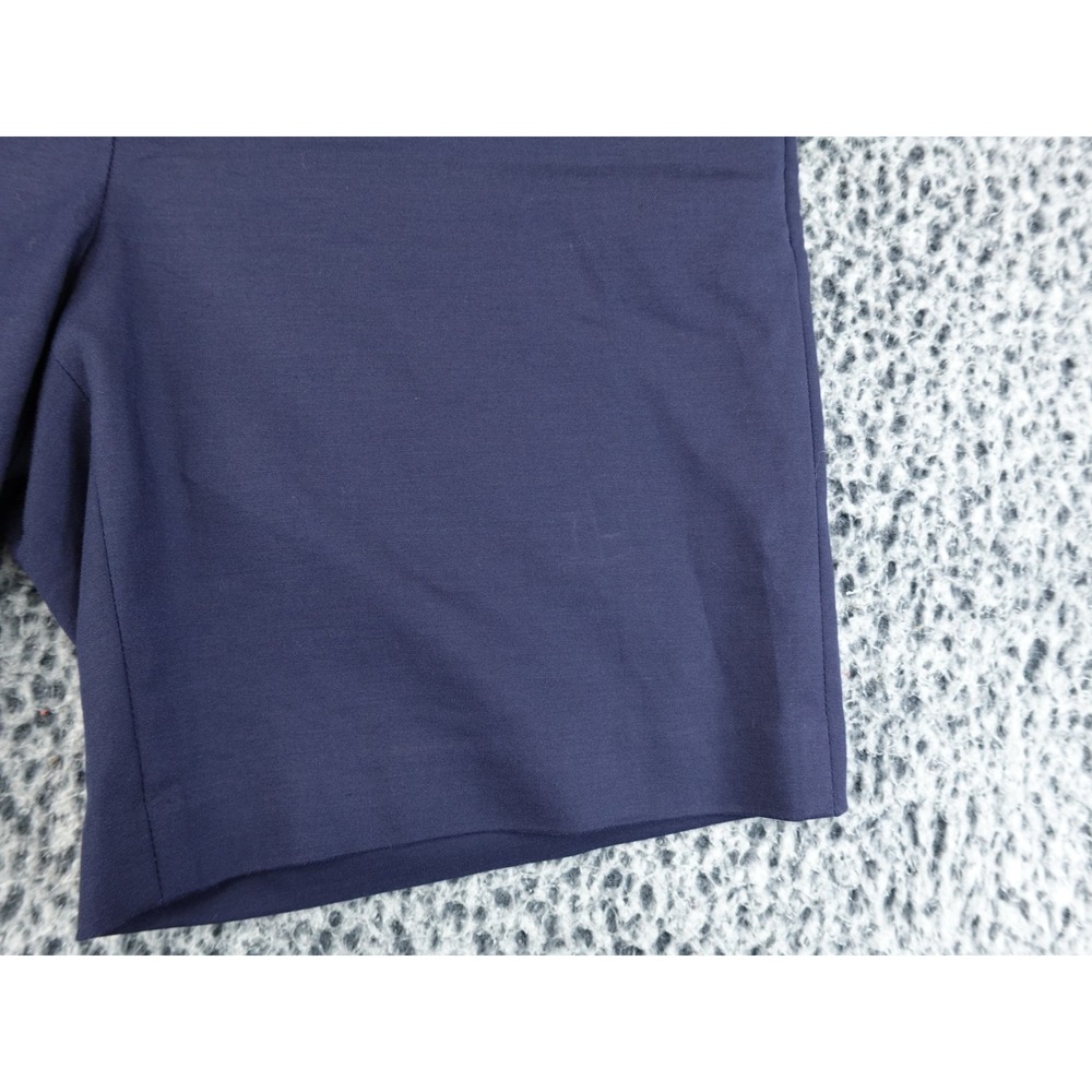 Michael Kors Shorts Womens 12 Navy Blue Tailored Chino Mid Rise SM11 - Picture 4 of 13